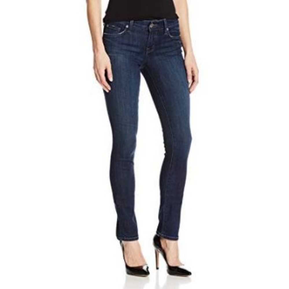 Women's Jeans Skinny Straight Style Dark Wash 28